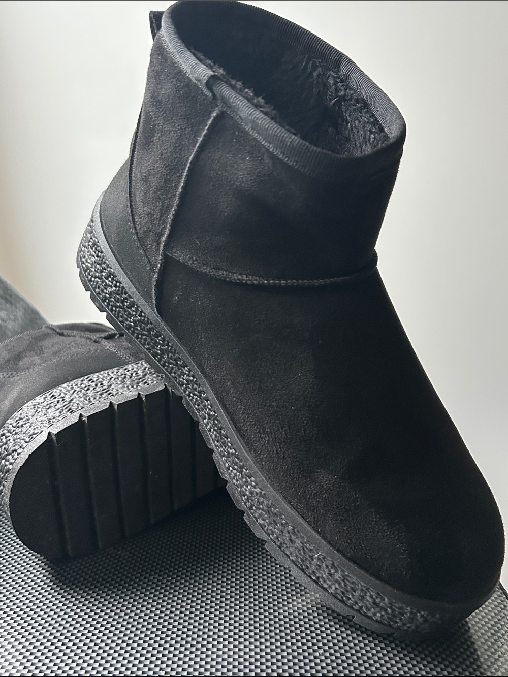 Faux Suede Ankle Boots Size 10 Ashley Stewart